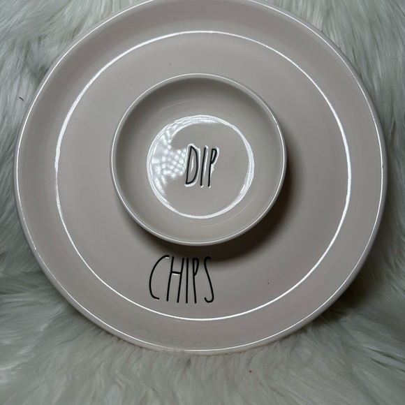 Rae Dunn Chips and Dip Platter - Picture 1 of 3